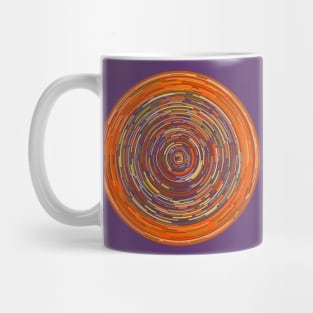 Ochre Concentric Circles Mug